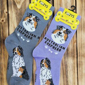 Unisex Canine Foozys Socks - Australian Shepard